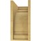 Ekena Millwork 8"W x 16"D x 16"H Classic Hughes Rough Cedar Woodgrain TimberThane Corbel, Primed Tan CORUR08X16X16HUGRCPR - alternate 6